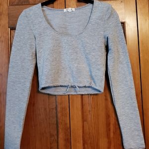Garage Sweatshirt Crop Top